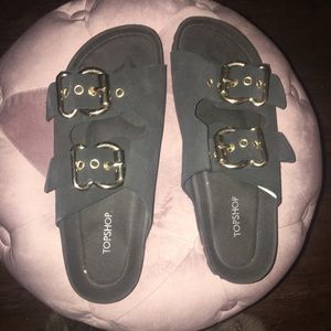 TopShop Slides w Buckle